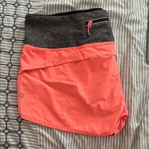 Lululemon speed shorts. Size 10. Bright!